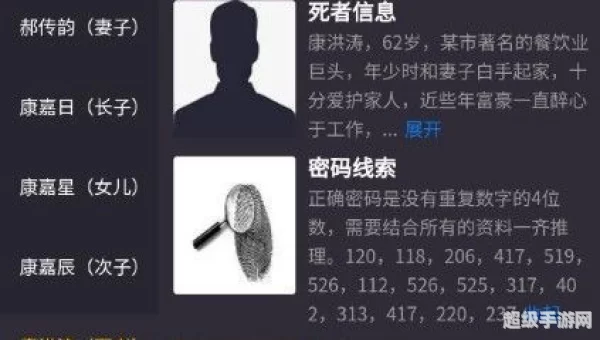 犯罪大师富豪的遗产答案